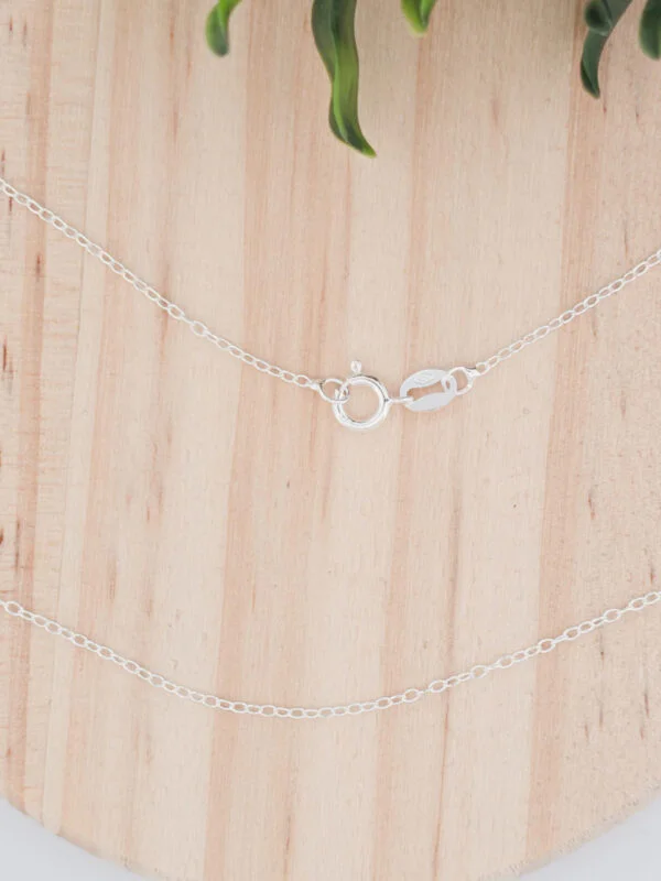 Chaîne en argent de 55cm de long
